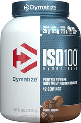 Dymatize ISO100, 100% Hydrolyzed Whey Protein Isolate Gourmet Chocolate 1.37kg